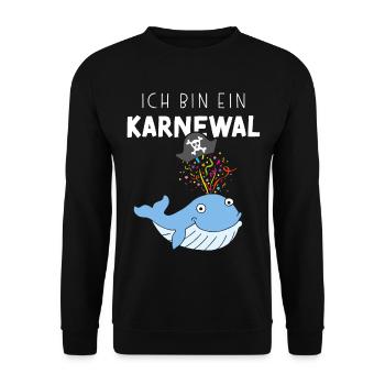 I'm a Carnival, Carnival, Confetti, Pirate - Unisex Sweatshirt - black - Front - Alina (178cm) & Michal (187cm)