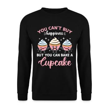 Cupcake Baking Pastry Chef Confectioner Funny Cupc - Unisex Sweatshirt - black - Front - Alina (178cm) & Michal (187cm)