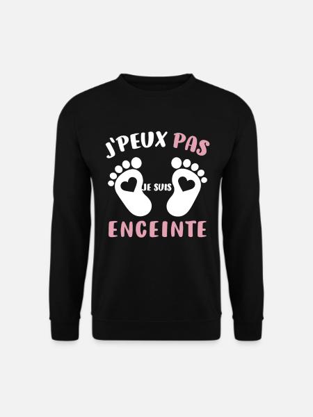 Cadeau Drôle Future Maman Annonce Grossesse - Sweat-shirt Unisexe - noir