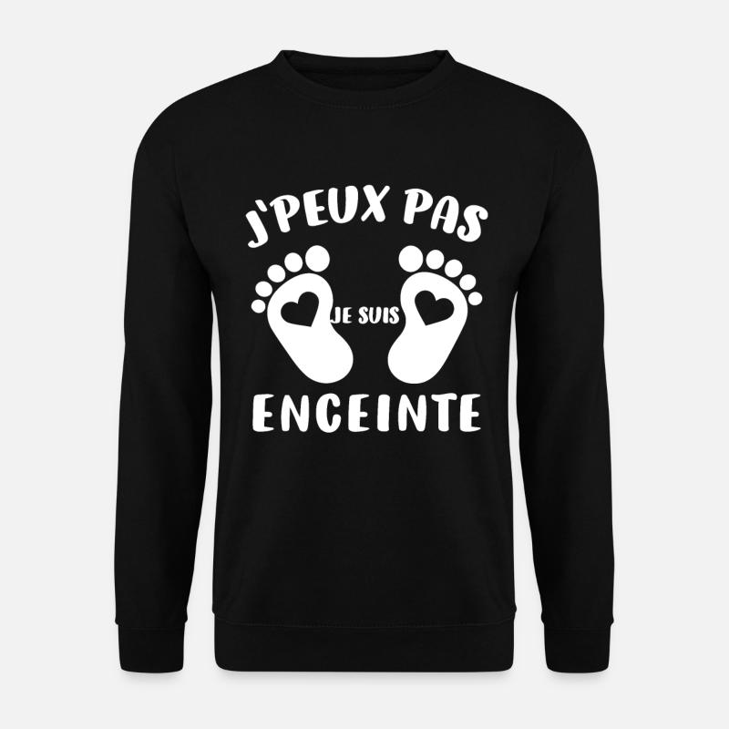 Cadeau Drôle Future Maman Annonce Grossesse - Sweat-shirt Unisexe - noir