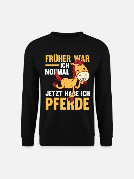 Pferd Reiten Bauernhof Bauer Pferdebesitzer Pferde - Unisex Pullover - Schwarz