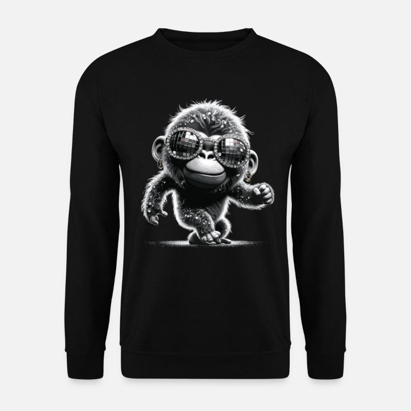 Gorilla with sunglasses - Unisex Sweatshirt - black