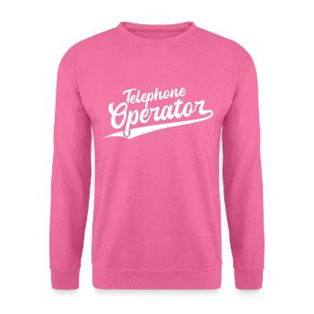 Retro Swoosh Job - Telephone Operator - Unisex Sweatshirt - pink - Front