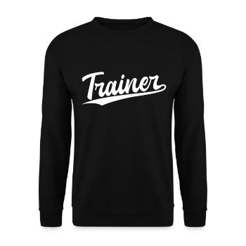 Retro Swoosh Job - Trainer - Unisex Sweatshirt - black - Front - Alina (178cm) & Michal (187cm)