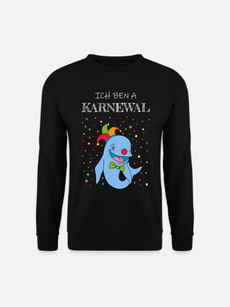 Karneval Fasching Fasnacht Konfetti Kölsch Jeck - Unisex Pullover - Schwarz