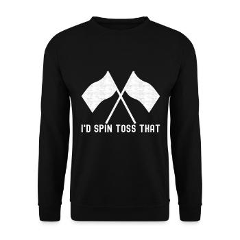 Drapeau agitant la fanfare garde de couleur - Sweat-shirt Unisexe - noir - Devant - Alina (178cm) & Michal (187cm)