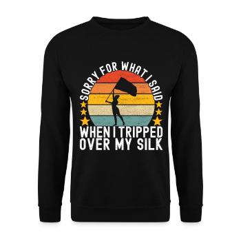 Drapeau agitant la fanfare garde de couleur - Sweat-shirt Unisexe - noir - Devant - Alina (178cm) & Michal (187cm)