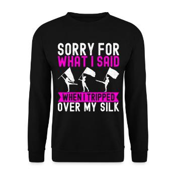 Drapeau agitant la fanfare garde de couleur - Sweat-shirt Unisexe - noir - Devant - Alina (178cm) & Michal (187cm)
