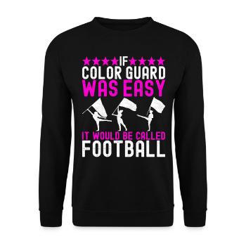 Drapeau agitant la fanfare garde de couleur - Sweat-shirt Unisexe - noir - Devant - Alina (178cm) & Michal (187cm)