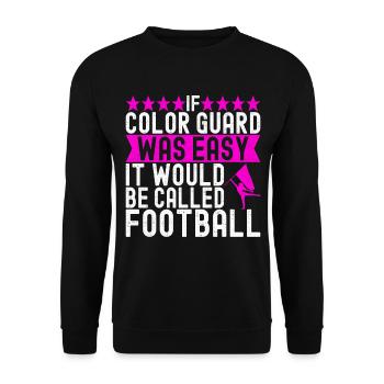 Drapeau agitant la fanfare garde de couleur - Sweat-shirt Unisexe - noir - Devant - Alina (178cm) & Michal (187cm)