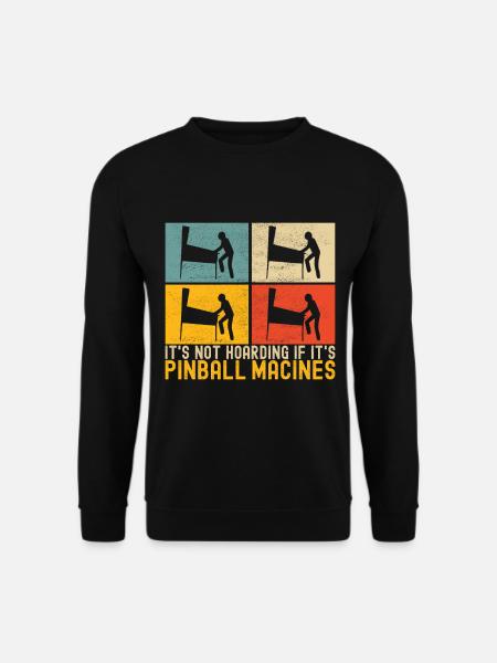 Pinball Flipper - Unisex Pullover - Schwarz