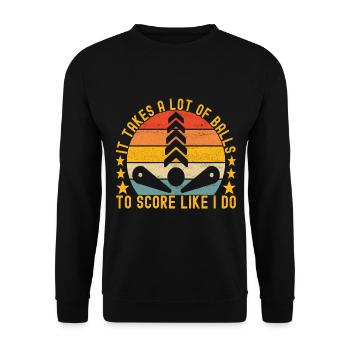 Pinball Flipper - Sweat-shirt Unisexe - noir - Devant - Alina (178cm) & Michal (187cm)