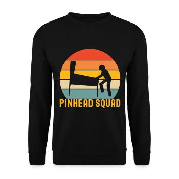 Pinball Flipper - Unisex Sweatshirt - black - Front - Alina (178cm) & Michal (187cm)