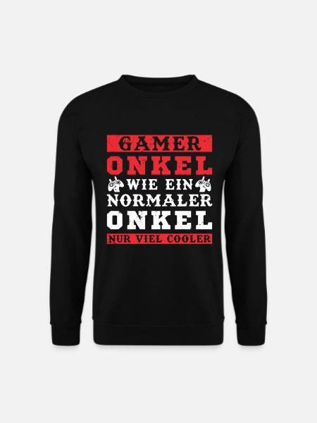 Gaming Gamer Uncle Nur Cooler Gamer - Unisex Pullover - Schwarz