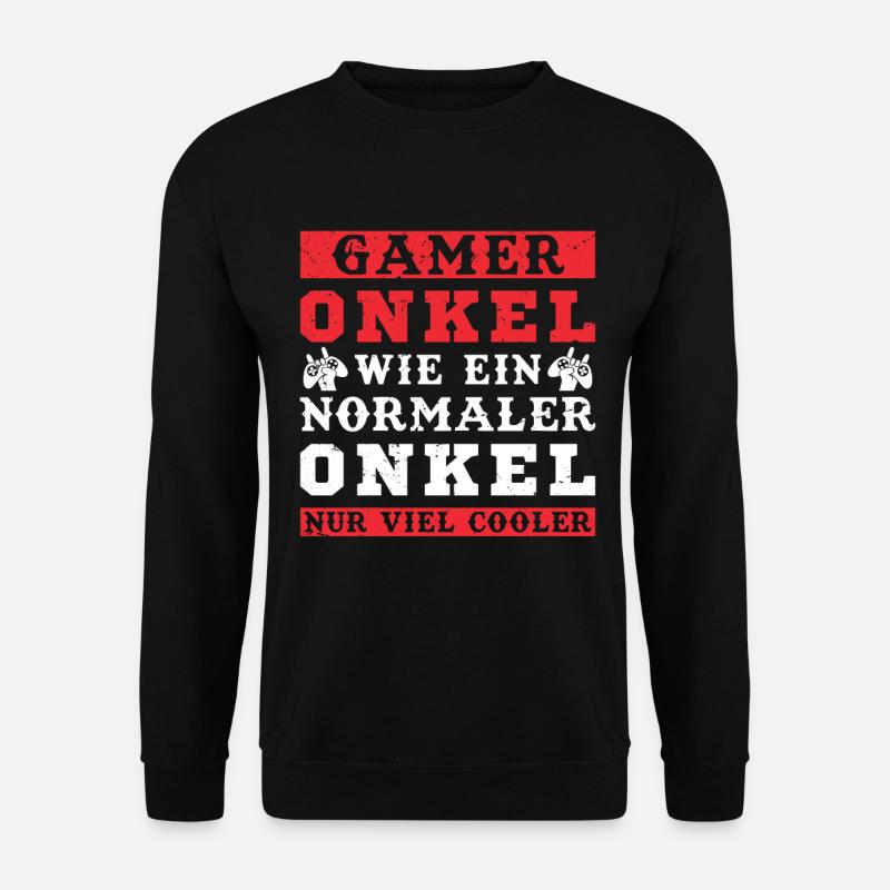 Gaming Gamer Uncle Nur Cooler Gamer - Unisex Pullover - Schwarz