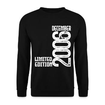 Birthday Gift December 2006. December 2006. - Unisex Sweatshirt - black - Front - Alina (178cm) & Michal (187cm)