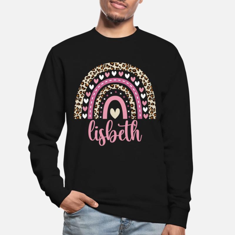 Lisbeth Regenbogen Name Geburtstag Lisbeth Unisex Pullover