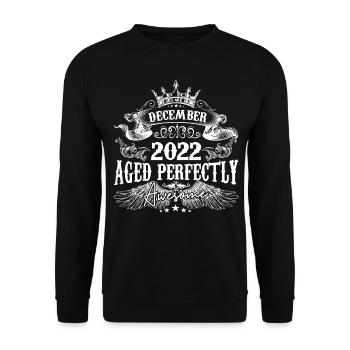 December 2022 Anniversary 2022 December - Unisex Sweatshirt - black - Front - Alina (178cm) & Michal (187cm)