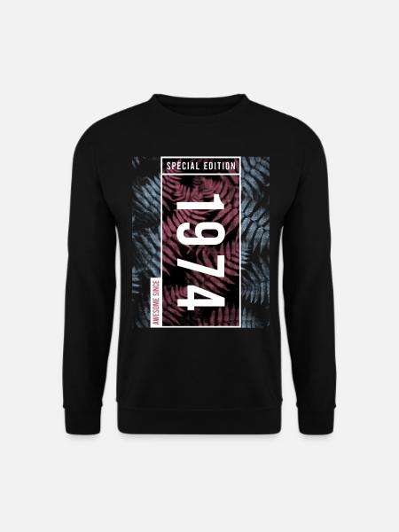 Special Edition 1974 Geburtstag Urban Graphic - Unisex Pullover - Schwarz