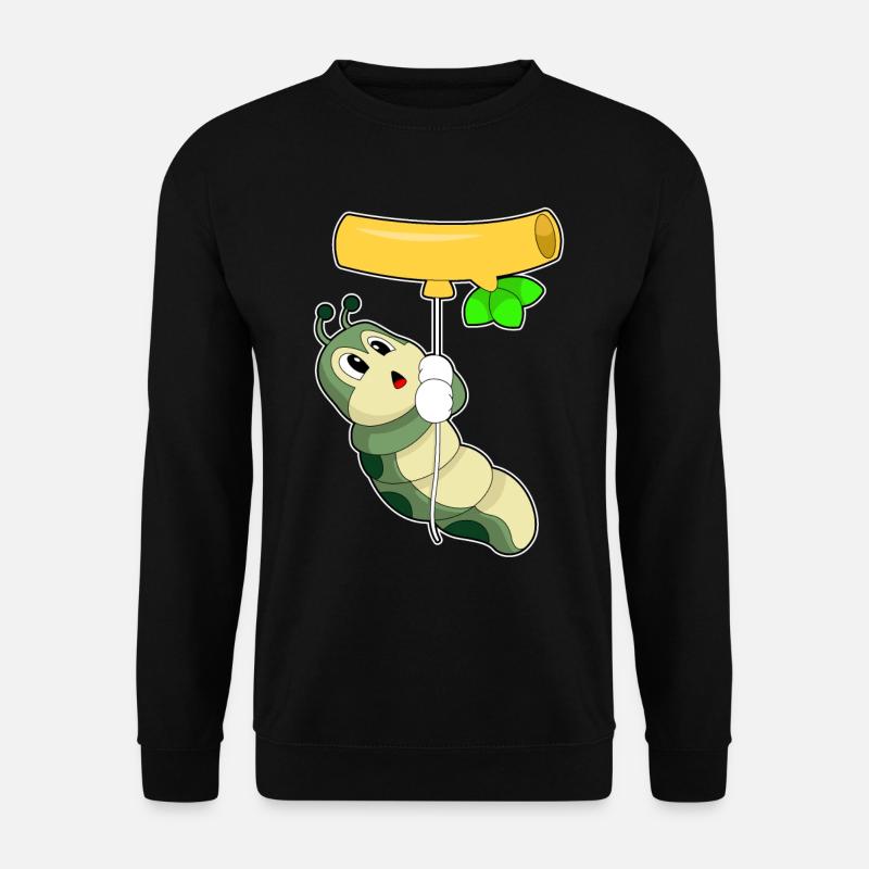 Caterpillar Tree Trunk Balloon - Unisex Sweatshirt - black