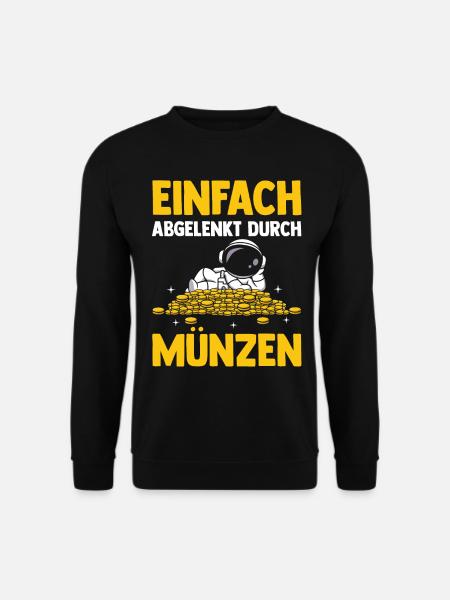 Numismatik Münzensammlung Münzensammler - Unisex Pullover - Schwarz