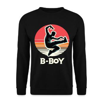 Breakdance Breakdancer Breakdance Kids - Unisex Sweatshirt - black - Front - Alina (178cm) & Michal (187cm)
