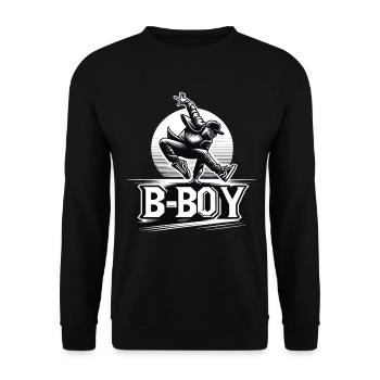 Breakdance Breakdancer Breakdance Kids - Unisex Sweatshirt - black - Front - Alina (178cm) & Michal (187cm)