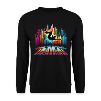 Breakdance Breakdancer Breakdance Kinder - Unisex Pullover - Schwarz - Vorne - Alina (178cm) & Michal (187cm)