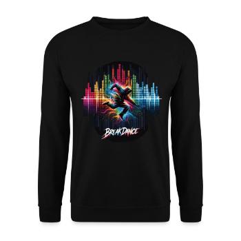 Breakdance Breakdancer Breakdance Kids - Unisex Sweatshirt - black - Front - Alina (178cm) & Michal (187cm)