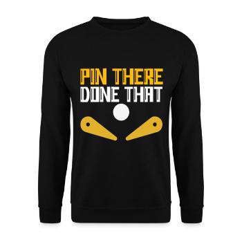 Pinball Flipper - Unisex Sweatshirt - black - Front - Alina (178cm) & Michal (187cm)