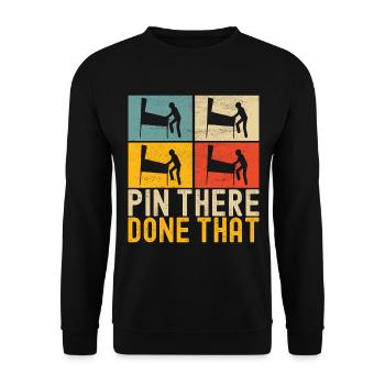 Pinball Flipper - Unisex Sweatshirt - black - Front - Alina (178cm) & Michal (187cm)