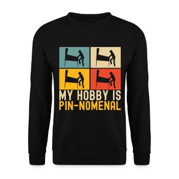 Pinball Flipper - Unisex Sweatshirt - black - Front - Alina (178cm) & Michal (187cm)