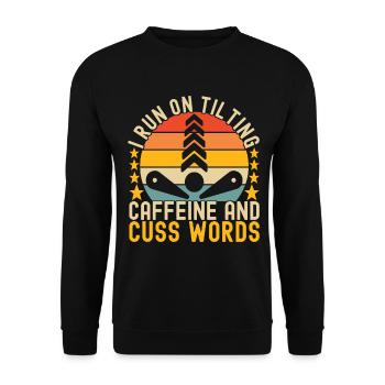 Pinball Flipper - Unisex Sweatshirt - black - Front - Alina (178cm) & Michal (187cm)
