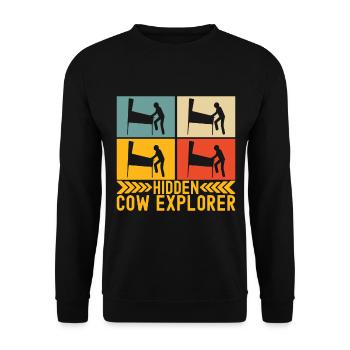 Pinball Flipper - Unisex Sweatshirt - black - Front - Alina (178cm) & Michal (187cm)