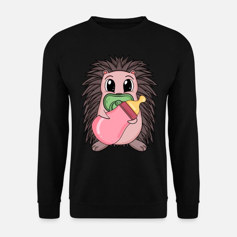 Baby Igel Motiv - Unisex Pullover - Schwarz