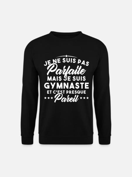 Cadeau gymnastique par parfaite mais Gymnaste - Sweat-shirt Unisexe - noir