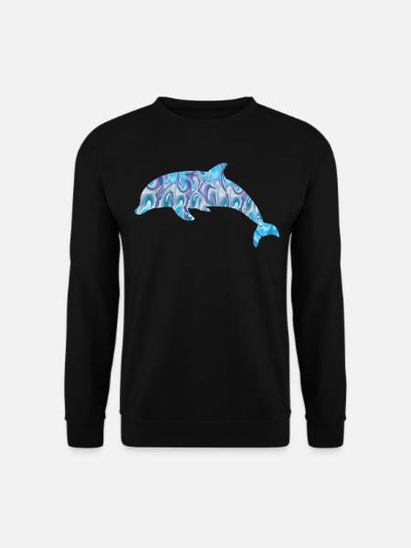 Dolphin - Unisex Sweatshirt - black