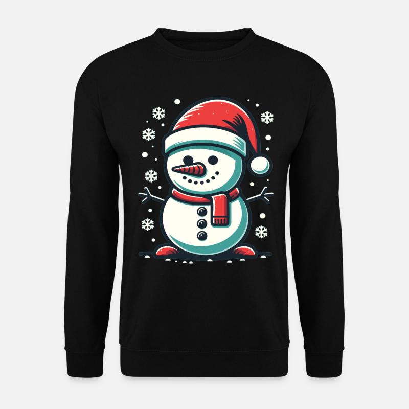 Schneemann Dabbing Schneemann Dab Schneemänner - Unisex Pullover - Schwarz
