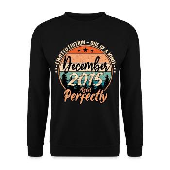 Dezember 2015 Jubiläum 2015 Legenden Dezember - Unisex Pullover - Schwarz - Vorne - Alina (178cm) & Michal (187cm)