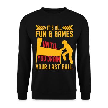 Pinball Flipper - Sweat-shirt Unisexe - noir - Devant - Alina (178cm) & Michal (187cm)