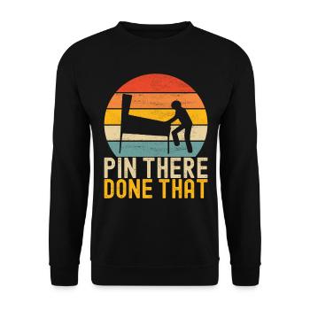 Pinball Flipper - Unisex Sweatshirt - black - Front - Alina (178cm) & Michal (187cm)