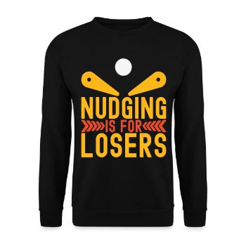 Pinball Flipper - Unisex Sweatshirt - black - Front - Alina (178cm) & Michal (187cm)