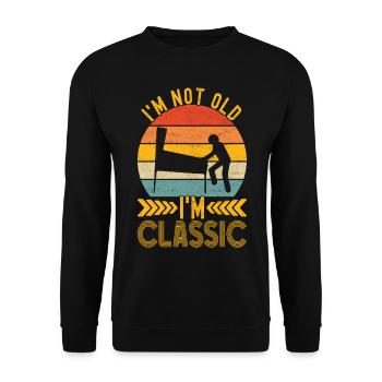 Pinball Flipper - Unisex Sweatshirt - black - Front - Alina (178cm) & Michal (187cm)