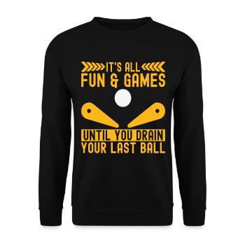 Flipper flipper - Sweat-shirt Unisexe - noir - Devant - Alina (178cm) & Michal (187cm)