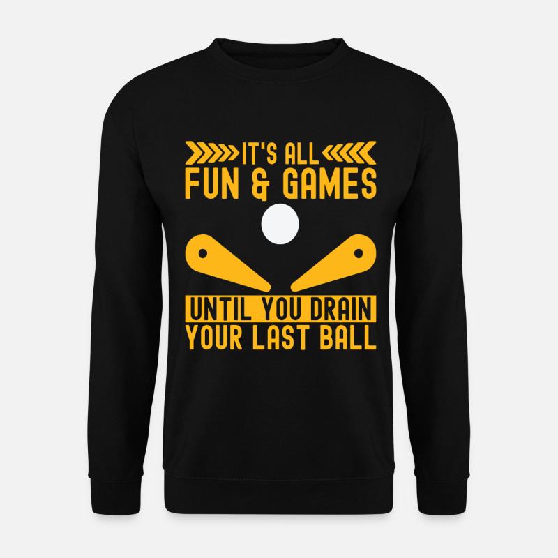 Pinball Flipper - Unisex Pullover - Schwarz