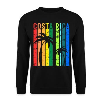 Costa Rica Mittelamerika Urlaub - Unisex Pullover - Schwarz - Vorne - Alina (178cm) & Michal (187cm)