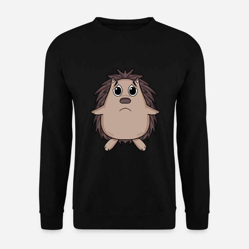 Hedgehog Sad - Sad Hedgehog - Unisex Sweatshirt - black
