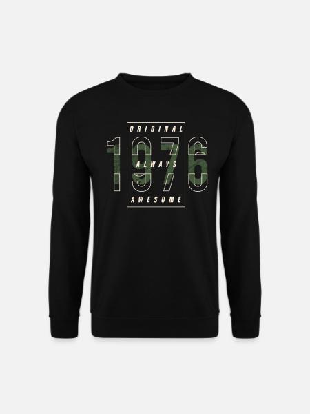 Original 1976 Geburtsjahr Urban Geschenk Jahrgang - Unisex Pullover - Schwarz