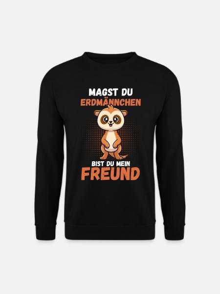 Erdmännchen - Unisex Pullover - Schwarz
