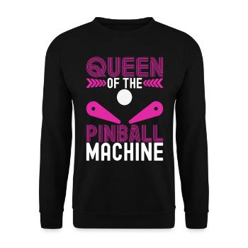 Pinball Flipper - Unisex Sweatshirt - black - Front - Alina (178cm) & Michal (187cm)